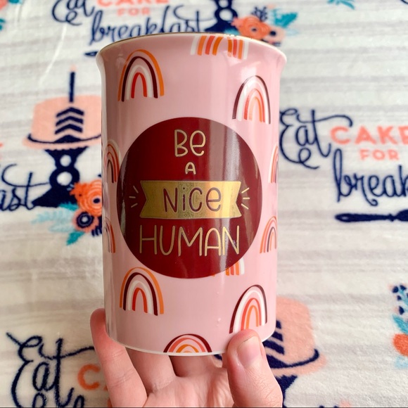 Other - ☔️ Rainbow “Be A Nice Human” Makeup Organizer